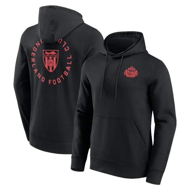 No Brand Sunderland Loop Graphic Hoodie - Black - Mens