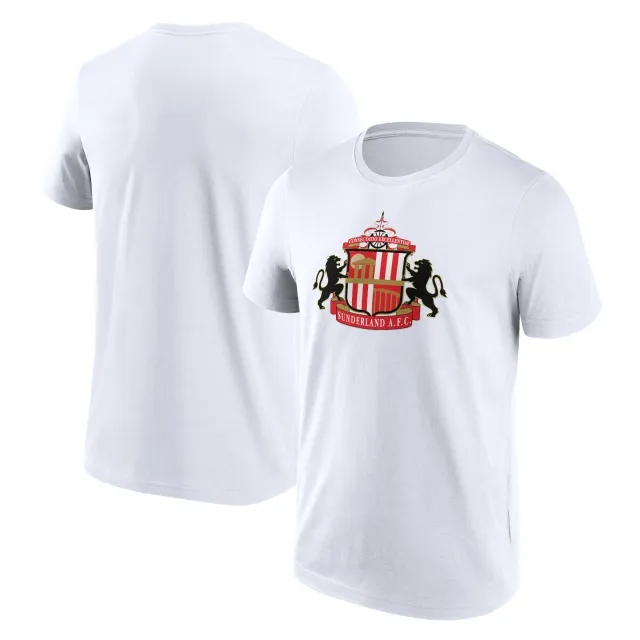 Fanatics Sunderland Essentials Primary Logo Graphic T-Shirt - White - Mens
