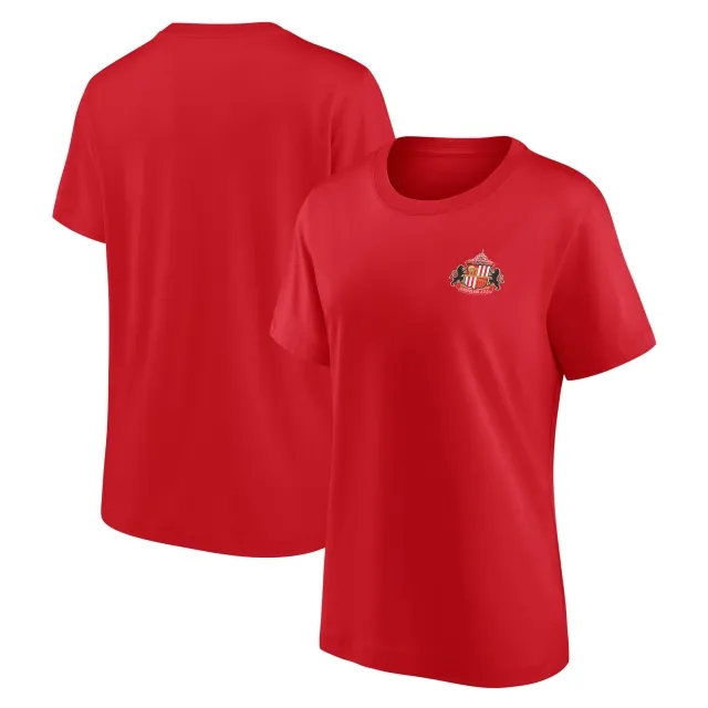 Fanatics Sunderland Small Crest T-Shirt - Red - Womens
