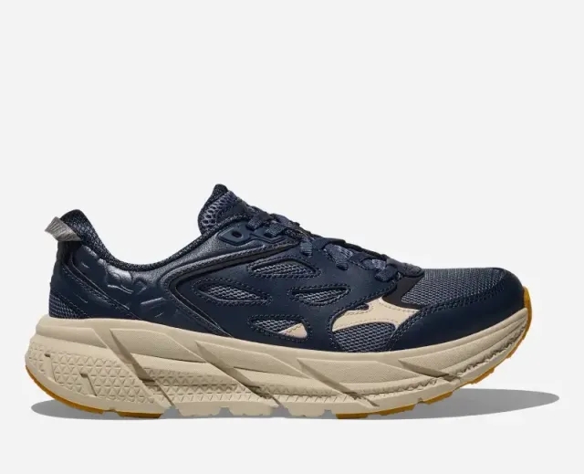 Hoka One One HOKA Clifton L Walking Shoes in Varsity Navy/Sesame