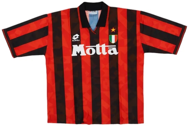 Lotto 1993-94 AC Milan Home Shirt - 8/10 - (L)