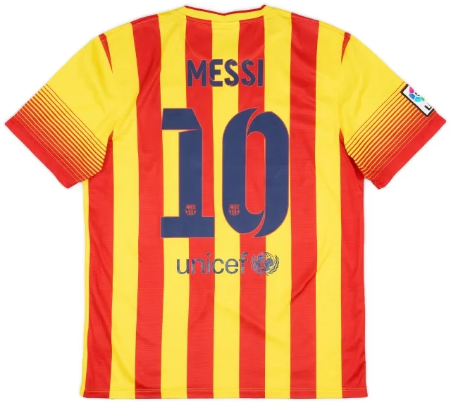 Nike 2013-15 Barcelona Away Shirt Messi #10 - 6/10 - (L)