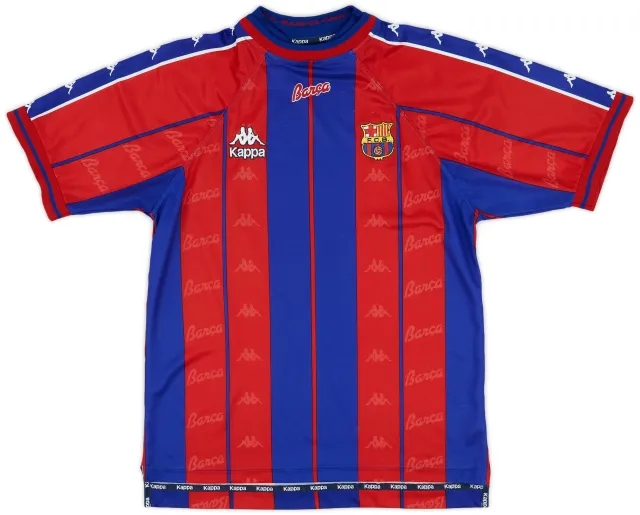 Kappa 1997-98 Barcelona Home Shirt - 8/10 - (L)