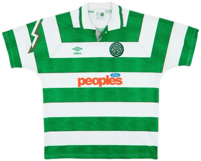 Umbro 1991-92 Celtic Home Shirt - 5/10 - (XL)