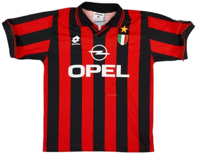 Lotto 1996-97 AC Milan Home Shirt - 8/10 - (L)