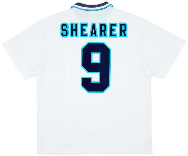 Umbro 1995-97 England Home Shirt Shearer #9 - 6/10 - (XL)