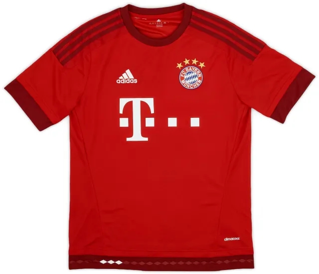 adidas 2015-16 Bayern Munich Home Shirt - 9/10 - (XL.Boys)