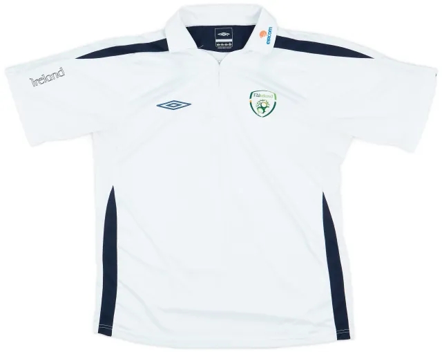 2007-08 Ireland Umbro 1/4 Zip Polo Shirt - 7/10 - (L)