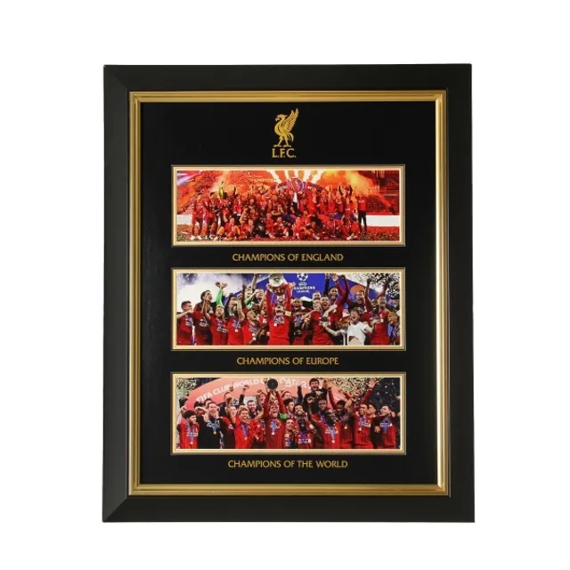 Liverpool FC LFC Framed 3 x Win Frame