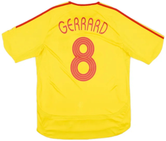 adidas 2006-07 Liverpool Away Shirt Gerrard #8 - 6/10 - (M)