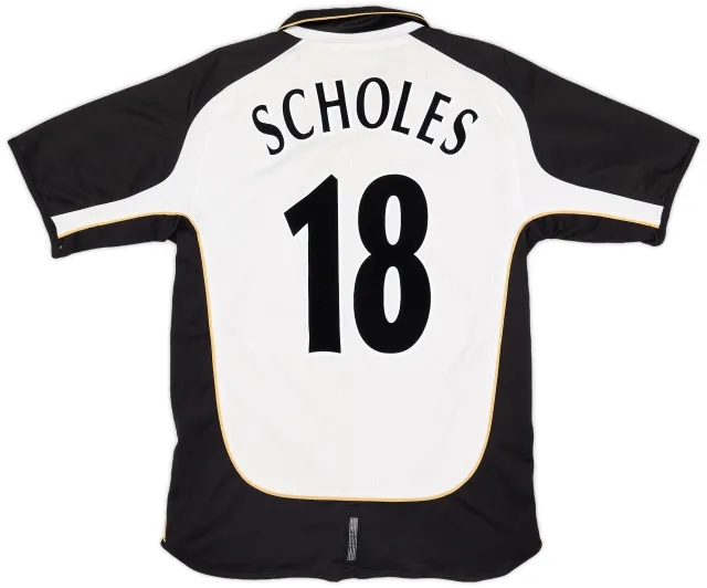 Umbro 2001-02 Manchester United Centenary Away/Third Shirt Scholes #18 - 5/10 - (M)