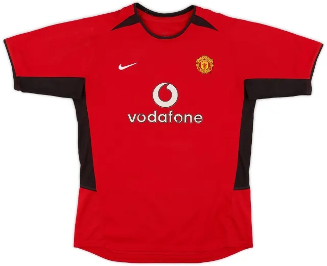 Nike 2002-04 Manchester United Home Shirt - 8/10 - (XL.Boys)