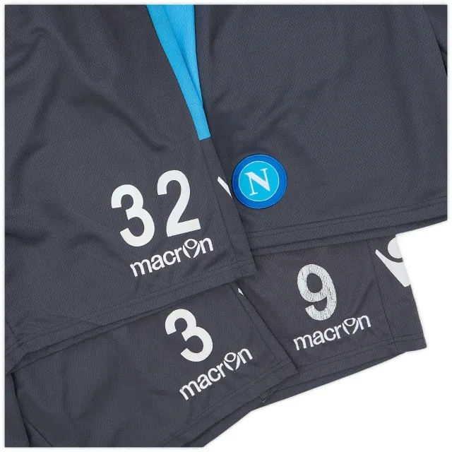 Macron 2012-13 Napoli Player Issue Training Shorts # - 5/10 - (L)