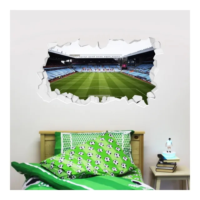 Aston Villa Villa Park Stadium Broken Wall Sticker - 120cm x 60cm