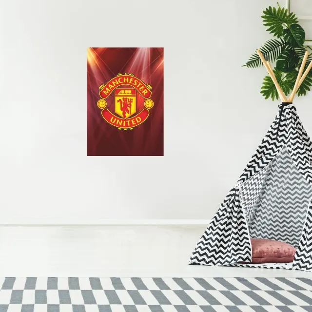 Manchester United Crest Print - A3