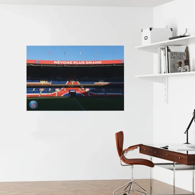 Paris Saint-Germain Stadium Revons Plus Grand Wall Sticker - 120cm x 80cm