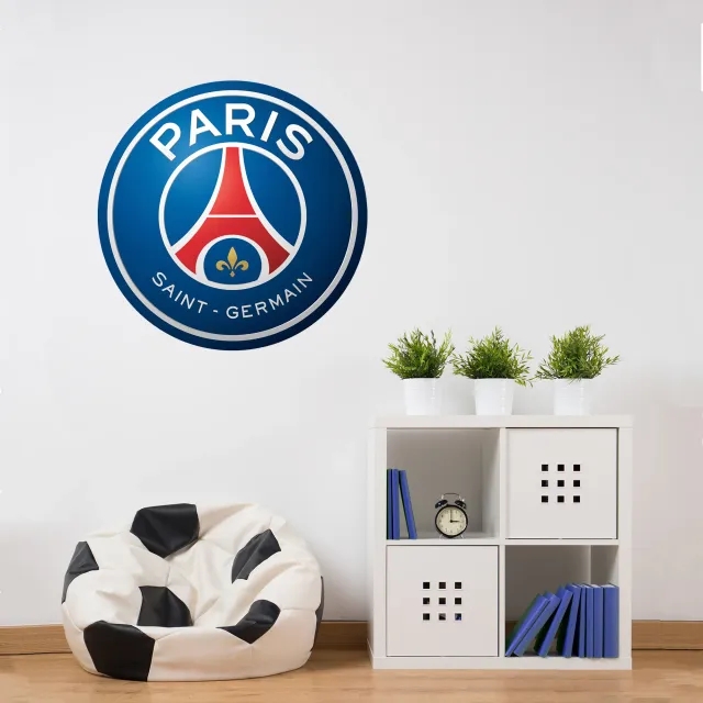 Paris Saint-Germain Crest Wall Sticker - 90cm x 90cm