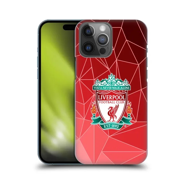 Liverpool Geometric Crest Hard Back Phone Case - Red - iPhone