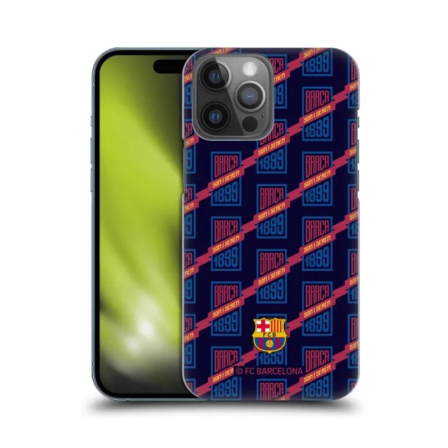 Barcelona Som I Serem Culé Hard Back Phone Case - Navy - iPhone