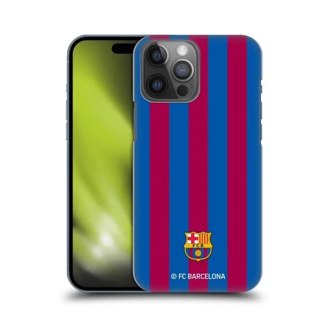 Barcelona Stripes Hard Back Phone Case - Red/Blue - iPhone