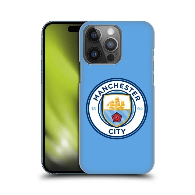 Manchester CIty Crest Hard Back Phone Case - Sky - iPhone