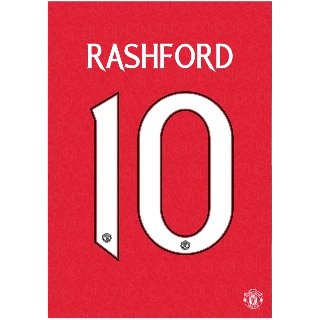 Manchester United Rashford Shirt Design Print - A2