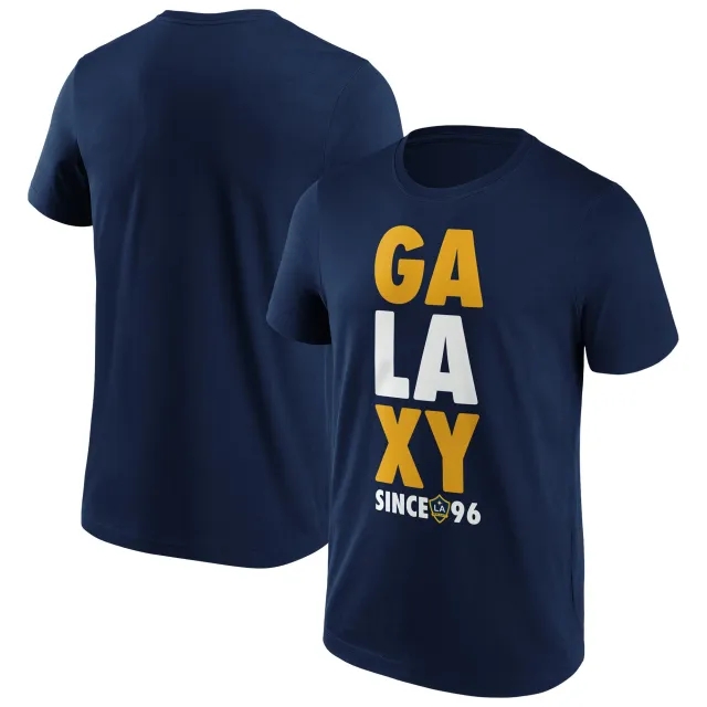 Fanatics MTO Label LA Galaxy Statement Graphic T-Shirt - Navy - Mens