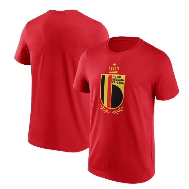 Fanatics Belgium FA Primary Logo Graphic T-Shirt - Red - Mens