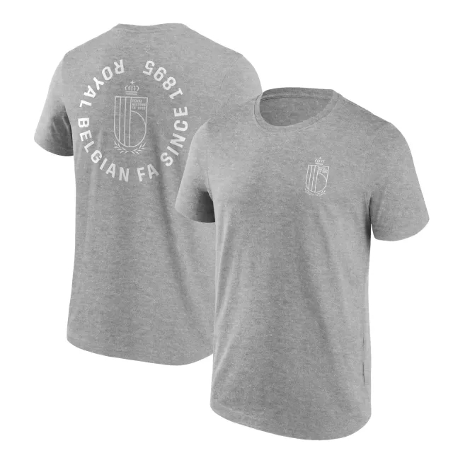 Fanatics Belgium FA Loop Graphic T-Shirt - Sports Grey - Mens