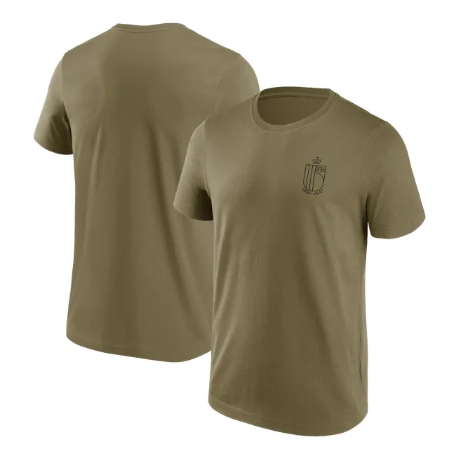 Fanatics Belgium FA Mono Logo Graphic T-Shirt - Khaki - Mens