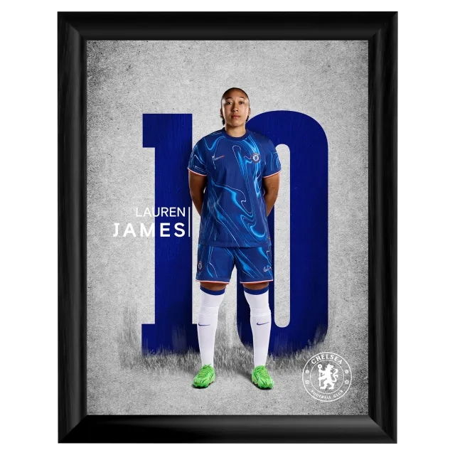 Chelsea Lauren James 2024-25 Print - Framed - 16 x 12 Inch