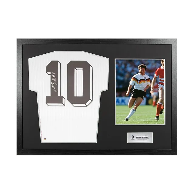 UEFA 2024 Lothar Matthaus Back Signed and Hero Framed Germany Icon Shirt