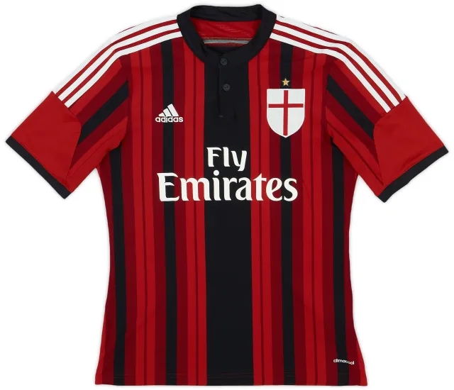 adidas 2014-15 AC Milan Home Shirt - 7/10 - (M)