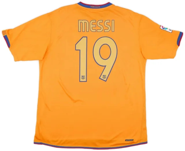 Nike 2006-08 Barcelona Away Shirt Messi #19 - 8/10 - (XL)