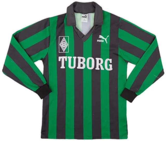 Puma 1990-92 Borussia Monchengladbach Away L/S Shirt - 6/10 - (S)