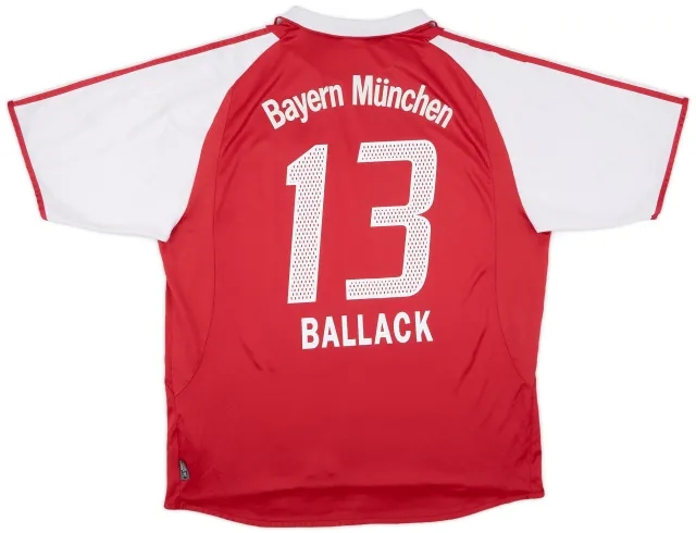 adidas 2004-05 Bayern Munich Home Shirt Ballack #13 - 6/10 - (XXL)