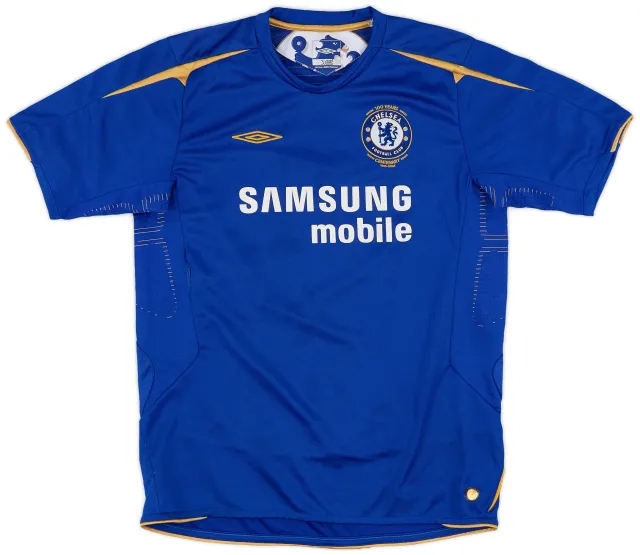 Umbro 2005-06 Chelsea Centenary Home Shirt - 8/10 - (XL.Boys)