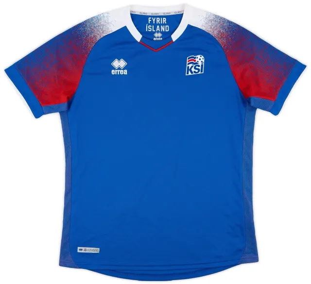 Errea 2018-19 Iceland Home Shirt - 8/10 - (XL)