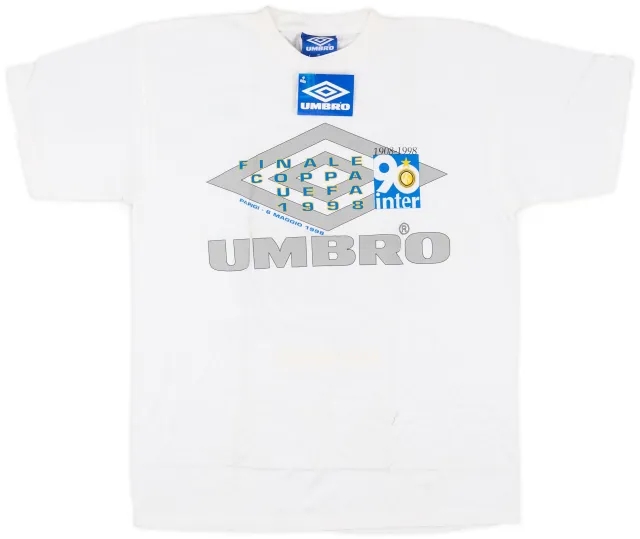 1998 Inter Milan Umbro Graphic 'Signed' Fan Tee (XL)