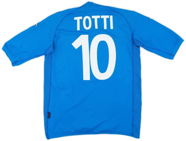 Kappa 2002 Italy Home Shirt Totti #10 - 8/10 - (XL)