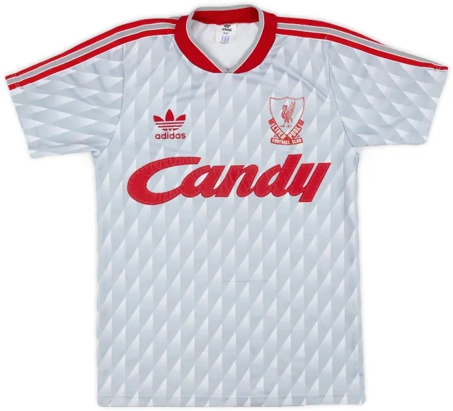 adidas 1989-91 Liverpool Away Shirt - 5/10 - (L.Boys)