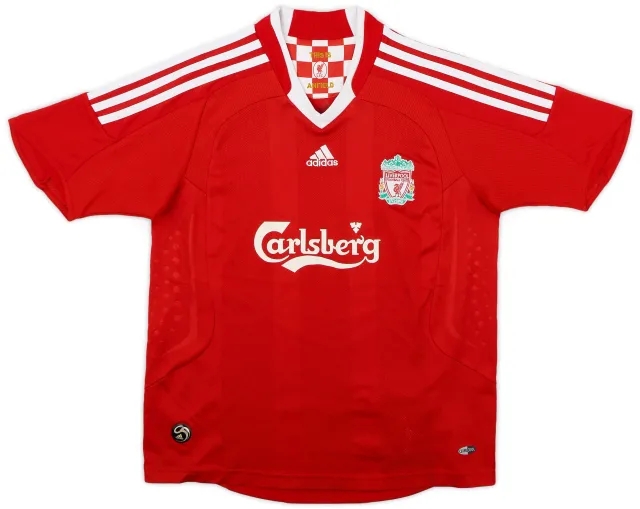 adidas 2008-10 Liverpool Home Shirt - 6/10 - (M.Boys)