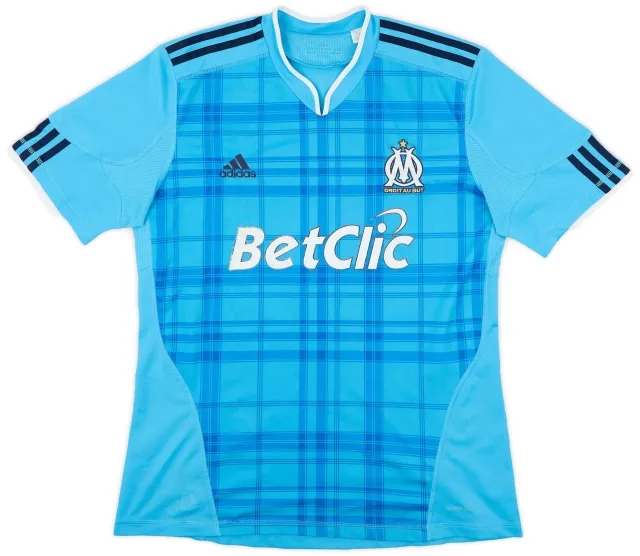adidas 2010-11 Olympique Marseille Away Shirt - 5/10 - (L)