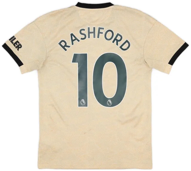 adidas 2019-20 Manchester United Authentic Away Shirt Rashford #10 - 6/10 - (S)
