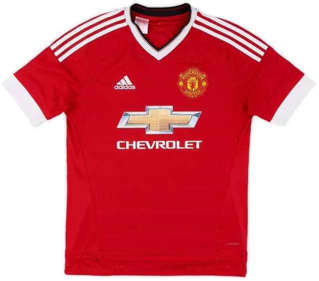 adidas 2015-16 Manchester United Home Shirt - 7/10 - (XL.Boys)