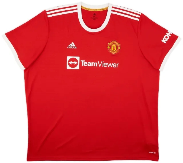 adidas 2021-22 Manchester United Home Shirt - 8/10 - (4XL)