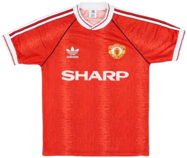 adidas 1990-92 Manchester United Home Shirt - 8/10 - (S)