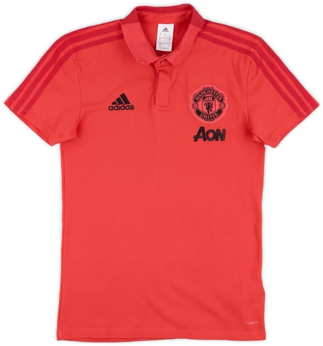 2018-19 Manchester United adidas Polo Shirt - 7/10 - (S)
