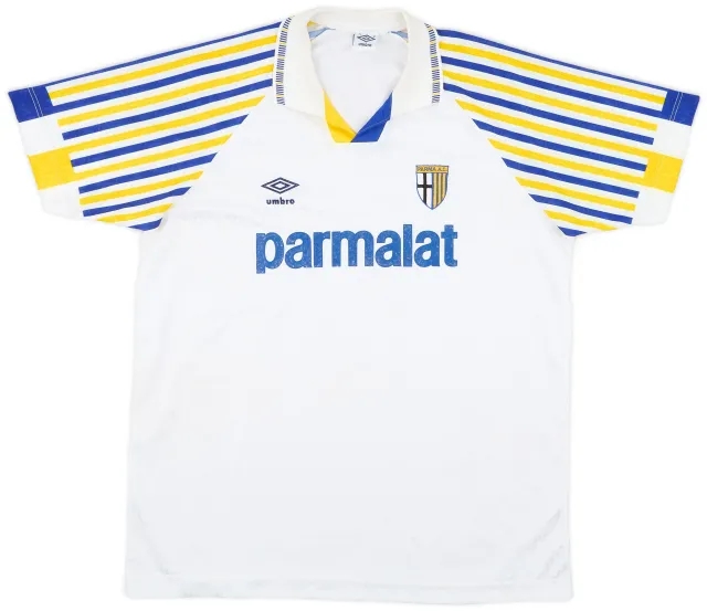 Umbro 1990-91 Parma Home Shirt - 6/10 - (XL)