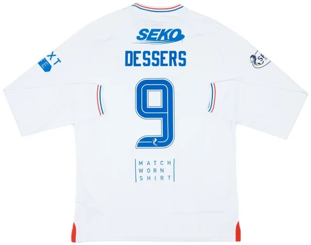 Castore 2023-24 Rangers Match Issue Away L/S Shirt Dessers #9